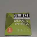 Rabenda 8 Pcs Grippers for Rugs, Non Slip Rug Pads for Hardwood Floors and Tiles, Reusable Rug Tape for Area Rugs, Dual Sided Adhesive Rug Pad Gripper Keep Corners Flat(Black)