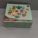 24PCS Flowers Succulents Building Blocks Easter Gifts for Kids Party Favors Goodie Bag Stuffers Classroom Prizes Prefilled Easter Basket Treasure Box Toy Birthday Return Gifts for Boys Girls Ages 6+