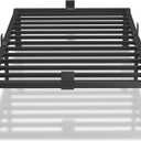 12 Inch Twin XL Bed Frames with Mattress Slide Stopper Black Heavy Duty Metal Platform Bed Frame Steel Slat Support, No Box Spring Needed, Noise Free, Easy Assembly