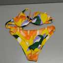 ZAFUL Ribbed Braided Straps Tanga Cheeky Bikini Swimwear M