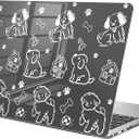 Compatible with MacBook Air 13 inch Case M1 A2337 A2179 A1932 2022 2021 2020 2019 Release, Cute Puppy Dog Protective Hard Shell Clear Black Cover for MacBook Air 13.3 inch