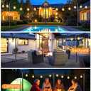 Pack of 6 String Light Poles for Outside, Thickened Metal Lights Hanger Pole Outdoor with Fork, Lighting Hanging Post Accessories for Patio Decor Garden Backyard Yard Front Porch Outside Decorations