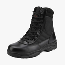 NORTIV 8 Men's Military Tactical Work Boots Side Zipper Leather Motorcycle Combat Boots Trooper(6-8 Inches) Size 9.5