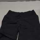 YEOREO Women Workout Gym Shorts Butt Lifting Invisible Scrunch 4.5" Crossover Mid Rise Waistband Seamless Booty Biker Shorts (X-Small, Black)