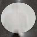 32" Round Folding Cocktail Table - HDPE Matrial Top with Steel Frame, Stable & Easy to Clean - High Top Table for Parties, Patio, Events, 2 Pack, White