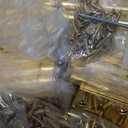 TICONN 30-Pack 3.5 Inch Door Hinges with Removable Pin, 3-1/ 2 x 3-1/ 2 Inch Iron Bifold Residential Doors Hardware (Square Corner, Polished Brass, 30 Pack)