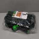 Flexi Hose with 8 Function Nozzle, 100FT - Lightweight Expandable Garden Hose, No-Kink Flexibility, 3/4 Inch Solid Brass Fittings and Double Latex Core - Black and Green
