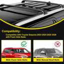 2PCS Roof Rack Cross Bars Fit for Toyota Sequoia 2023 2024 2025 2026 Roof Luggage Carrier Crossbars Aluminum (Black)