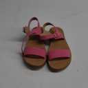 SODA Women's Strappy Ankle Wrap Buckle Fashion Flat Sandals 4 Pink