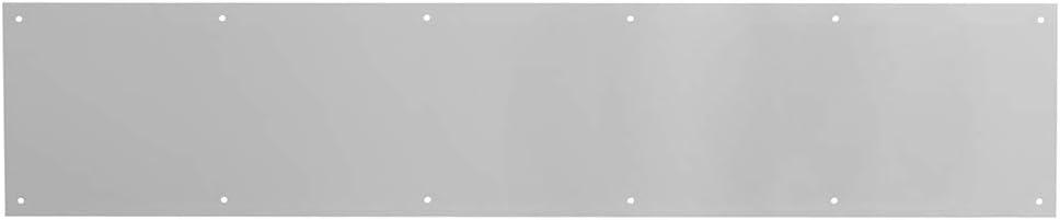 Prime-Line MP4837 Door Kickplate, 6 In. x 34 In., Satin Nickel Aluminum (Single Pack)