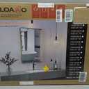 LOAAO 20X30 Gold Bathroom Mirror, Rounded Rectangle Gold Frame Mirror, Brushed Gold Bathroom Vanity Mirror Wall-Mounted, Anti-Rust, Hangs Horizontally or Vertically