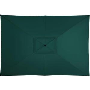 6.5X10FT Rectangular Patio Umbrella Replacement Canopy Outdoor Garden Table Umbrella Fabric Top Market Umbrella Fabric Canopy For 6 Ribs,Canopy Only