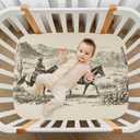 Baby Crib Sheet American Wild West Desert Crib Mattress for Boys and Girls Cowboys Playard Sheet Soft Breathable Fitted Baby Mattress Cover 52x28in