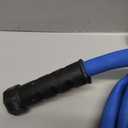 Heavy Duty Garden Hose 25 ft, Non-Expanding Flexible Water Hose, Kink Resistant Lightweight Hybrid Hose, Leakproof Hose Male to Female Fittings (Blue)