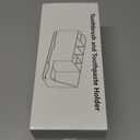 8-Slot Toothbrush Holder with Quick-Dry Diatom Mud Board - Electric & Manual Toothbrush Organizer for Bathroom Countertop (White)