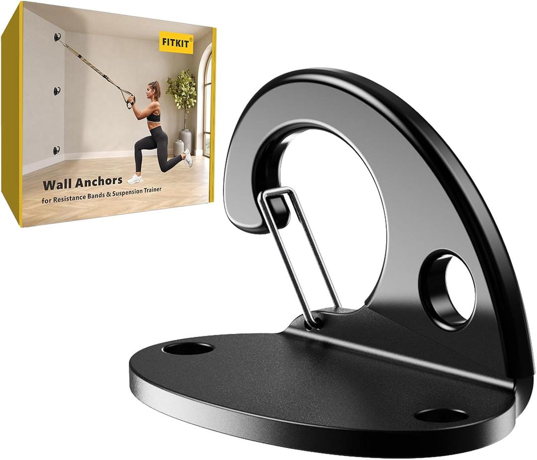 FITKIT 3-Pack Resistance Band Wall Anchor Set, No Weld Wall Mount for Exercise Bands & Suspension Straps  Compact Strength Training Kit for Home Gym Workouts & Physical Therapy FITKIT 3-Pack Resistance Band Wall Anchor Set, No Weld Wall Mount for Exercise Bands & Suspension Straps  Compact Strength Training Kit for Home Gym Workouts & Physical Therapy