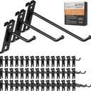 INCLY 2/4/6 Inch Gridwall Hooks, 60 Pack Heavy Duty Black Display Hooks for Grid Wall Panels, Grid Wall Accessory for Storage Display Clothes in Retail Shop Garage