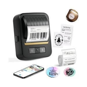 Label Maker Machine with Tape, 2 Inch Portable Bluetooth Label Makers, N20 Wireless Thermal Label Printer for Small Business, Office, Home, School, Barcode Address Logo Labeler for Phone