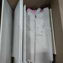 Kids Vanity with Lights and Chair, Princess Makeup Vanity Desk with Mirror Bookshelf Storage Cabinet,3 in 1 Toddler Vanity Table,Children Makeup Dressing Table,Pretend Play Vanity Set for Little Girl