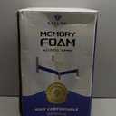 Dual Layer 3 Inch Memory Foam Mattress Topper Queen Size, 2 Inch Cooling Gel Memory Foam Plus 1 Inch Pillow Top Mattress Pad Cover, with 8-21 Inch Deep Pocket, White