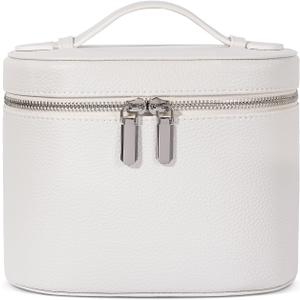 honitty Makeup Bag, Travel Make up Case with Compartments and Handle, Portable Cosmetic Organizer Bags,Toiletry Bag for Women