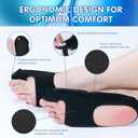 2 Piece Bunion Corrector for Women and Men, Side Adjustable Removable Design, Big Toe Straightener for Bunion Relief, Adjustable Day/Night Support. (M)