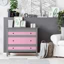 Magic Cover Self-Adhesive Vinyl Shelf and Drawer Liner, 18" x 16', Prism Pink (16F-18868-06)