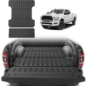 CARTIST Truck Bed Mat for 2009-2018 Ram 1500 & 2009-2026 Ram 2500/3500&1500 Classic 2019-2024 (6.4 FT), NOT for Optional Rambox, Heavy Duty TPE Trunk Mat, Car Accessories