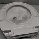 Toilet Seat Round Soft Close16.5'', Toilet Lid Slow Close Quiet No Slam, Easy Installation & ReleaseSafe PP Material Easy Clean, Comfortable Ergonomic Design, 2 Years Support, White Plastic