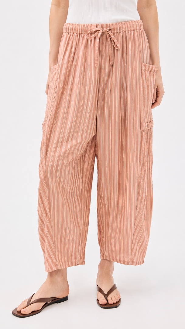 L linen pants orange
