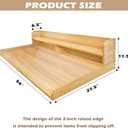 Royxen Laundry Countertop with 2-Tier Shelf Universal Fit, Washer and Dryer Countertop with Storage Space, Shelf Height 11.5 Inches, Solid Wood Core, Oak, 54 Inches X 27.5 Inches X 11.5 Inches