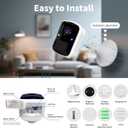 Goalake Wireless Security Cameras, 3MP WiFi Battery Powered Camera with AI Motion Detection, 2-Way Talk, Spotlight, Siren, IP65, Cloud & Up to 256G SD Storage