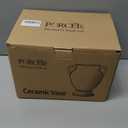 2 Pcs Green Vintage Vase Ceramic Rustic Crackle Floral Vase for Farmhouse Retro Home Bookshelf Living Room Table Centerpiece Decor (Middle and Small)