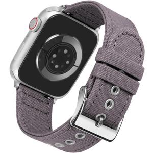 BINLUN Compatible with Apple Watch Band Canvas 49mm/46mm/45mm/44mm/42mm(Series 3 2 1) for Men Women, Fabric Sport Replacement Strap Fit for iWatch