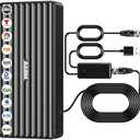 TV Antenna for HD Smart TV Indoor,1000+ Miles Range Digital Outdoor TV Antenna for Free Local Channels, Supports 8K/4K/1080P,33ft Coax Cable (Standard)