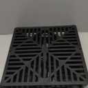Calvana 2 Pack 12 Inch Catch Basin Drain Grate, Fiberglass Reinforced Polyethylene Square Drain Cover for Yard Patio Driveway Drainage, Black