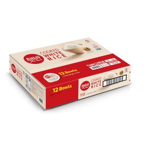 CJ Rice Cooked White Hetbahn, Gluten-Free & Vegan, Instant & Microwaveable, 7.4 Oz, 12 Count BB 5/12/27