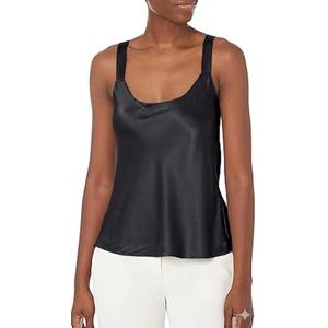 Vince Women's Shaped Scoop Nk Black, XL