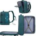 coowoz Large Travel Backpack For Women Men, Carry On Backpack,Hiking Backpack Waterproof Outdoor Sports Rucksack Casual Daypack Expandable Heavy Duty Extra large Backpack Peacock Blue (45L)