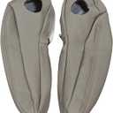 Seat Armrest Leather Cover, 1Pair Driver & Passenger Replacement Tan Seat Armrest Cover Compatible with 2011-2016 Chrysler Town & Country