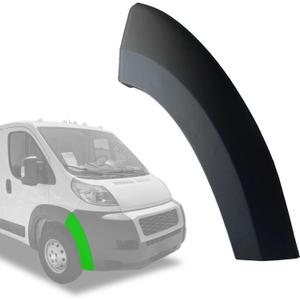 Front Bumper Fender Flare Molding Trim End Cap Cover Panel Right Passenger Fits For Ram Promaster 1500 2500 3500 Cargo Van 4 Door 2019 2020 2021 2022 1ZT94JXWAA (Front Right Corner)