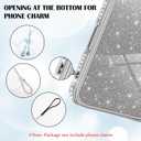 Newseego for iPhone 17 Pro Max Case, Luxury Glitter Sparkly Rhinestone Plating Clear Case with Bling Camera Lens Protector for Women Girls Soft TPU Bumper Shockproof Cover for iPhone 17 Pro Max-Silver