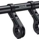Lamicall Bike Handlebar Extender - 7.9" Long Aluminum Alloy Handlebar Extension with Two Mounting Clamp Bracket, for Bicycle and Motorcycle Handlebars with Diameter of 0.875" to 1.34"