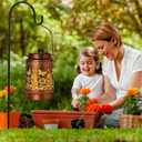 Solar Lanterns Outdoor Waterproof Garden Decor, Metal LED Garden Light Birthday Gifts for Women mom Christmas Gifts for Yard, Patio, Lawn, Tabletop, Pathway, Landscape,Walkway, Terrace(Butterfly)