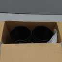 Black Dual Exhaust tip - 2.5" ID x 7"OD x 8.5"L - Double Wall Clamp On Muffler Tail Pipe Stainless Steel Black Coated