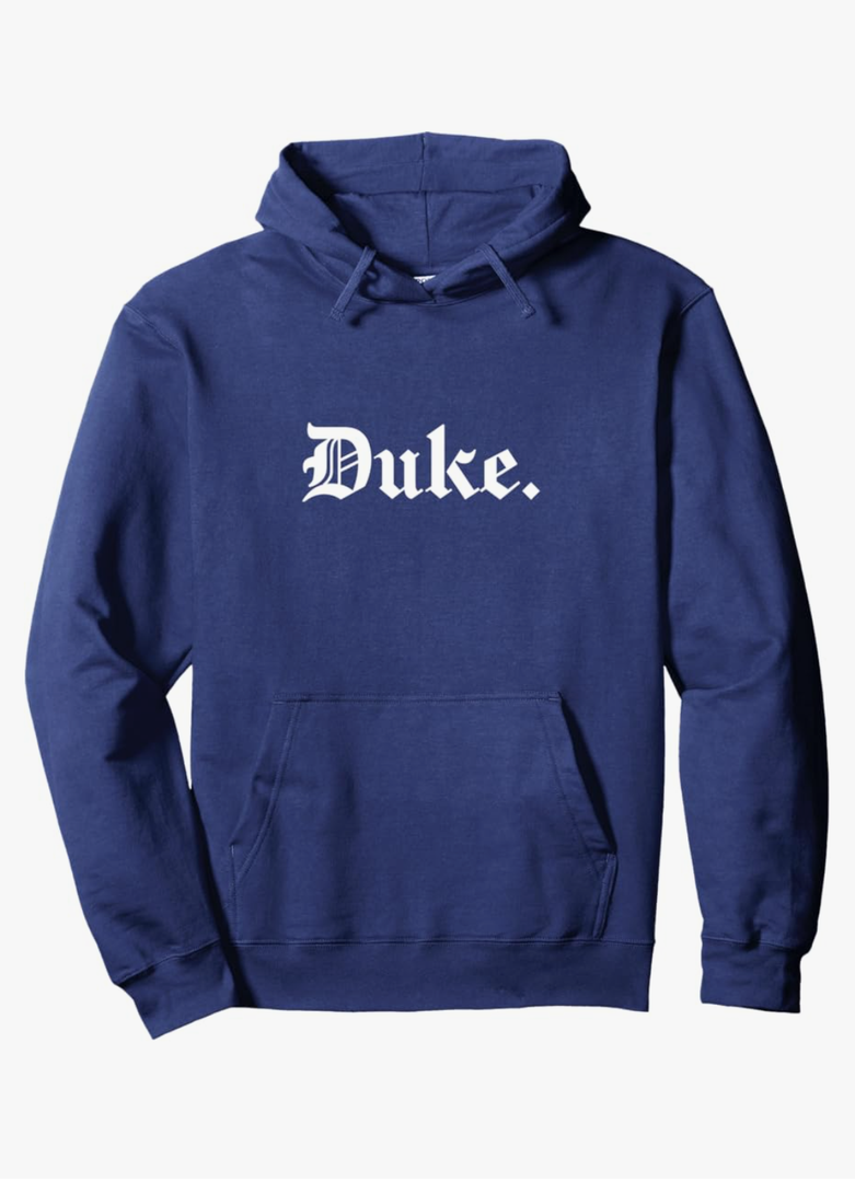 Duke, Royal Word Design for Goths & Emos Pullover Hoodie, Size XXL