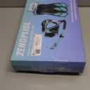 Zenoplige Mask Fins Snorkel Set, Snorkeling Gear for Adults, Panoramic View Snorkel Mask Anti-Fog, Adjustable Dive Flippers, Dry Top Snorkel and Travel Bag, Scuba Gear for Swimming Snorkeling Diving (Large-X-Large, Black)