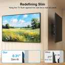 Supcline Ultra Slim TV Wall Mount for 42 to 100 inch Flat & Frame TVs Only, 0.31 Low Profile Flat to Wall TV Mount, Micro Gap Wall Mount tv Bracket, Hold up to 176 lbs, Blends in Any Interior