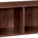ClosetMaid Cubeicals 2-Cube Storage Shelf Organizer - Stackable or Wall-Mountable, Easy Assembly, Dark Cherry Finish