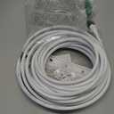 Cat 8 Ethernet Cable 30ft Internet Network LAN Patch Cable Cord Shielded High Speed 40Gbps 2000Mhz RJ45 Cables for Gaming, Router, PS4, Xbox - Compatible with Cat7/Cat6a/Cat5e Network - White